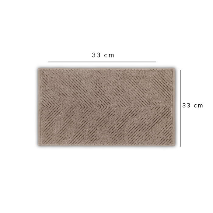 Mijölnir Toalla de Baño de Algodón 100% Marrón Lujo y Comodidad 500 gr/m² 33x33 cm